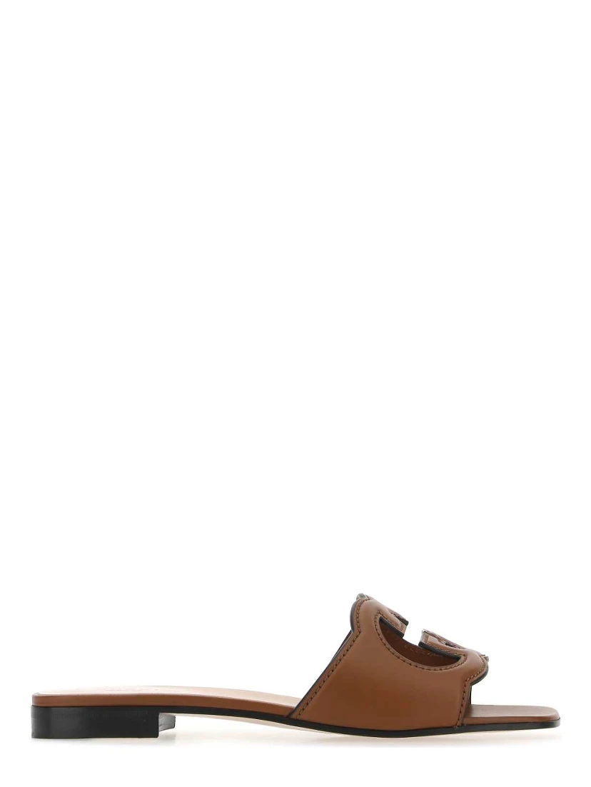 LEATHER UPPER AND SOLE SANDAL