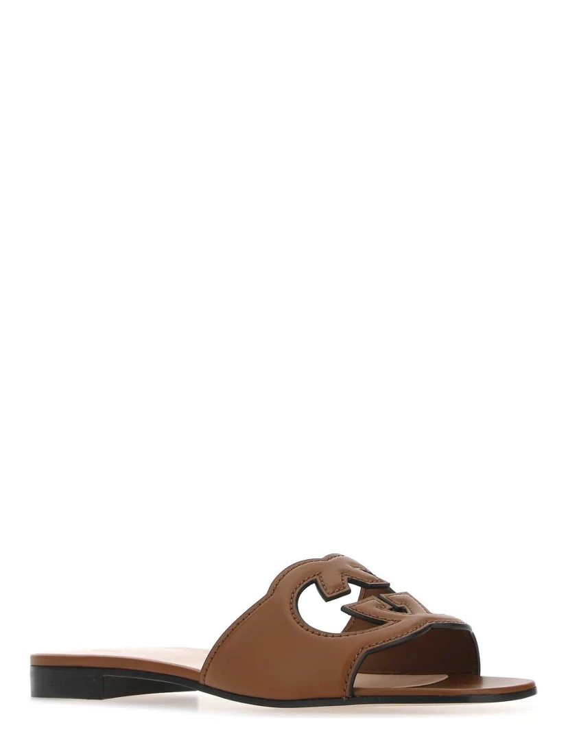 LEATHER UPPER AND SOLE SANDAL