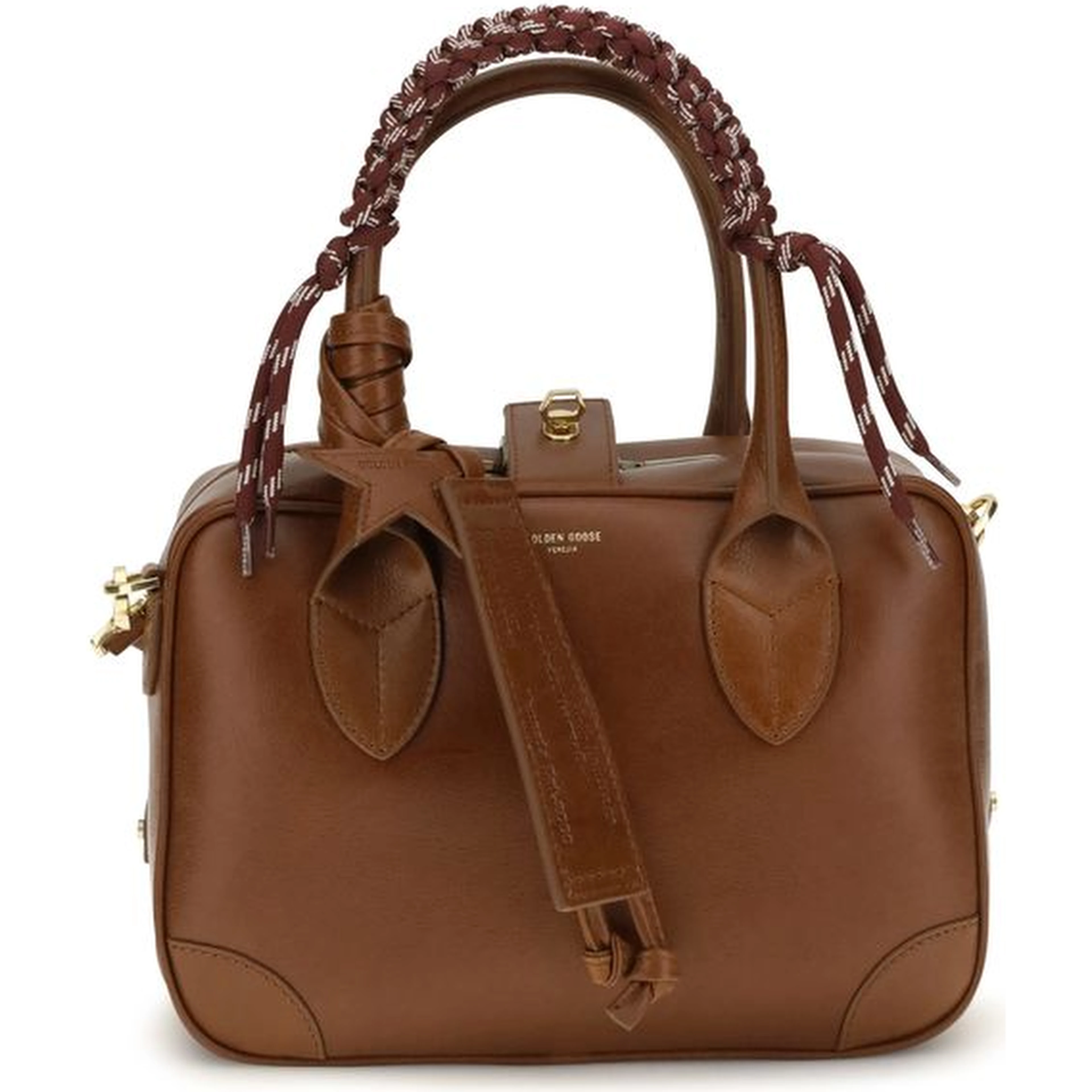 Brown Calf Leather Bos Taurus Handbag