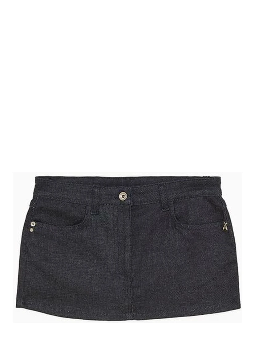Navy Blue Denim Skirt