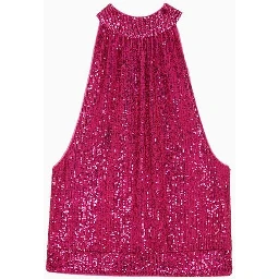 Red Polyester Tank Tops