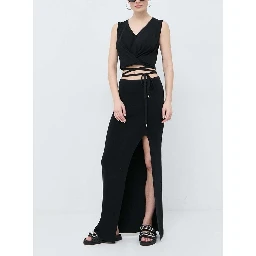 Black Cotton Casual Dress
