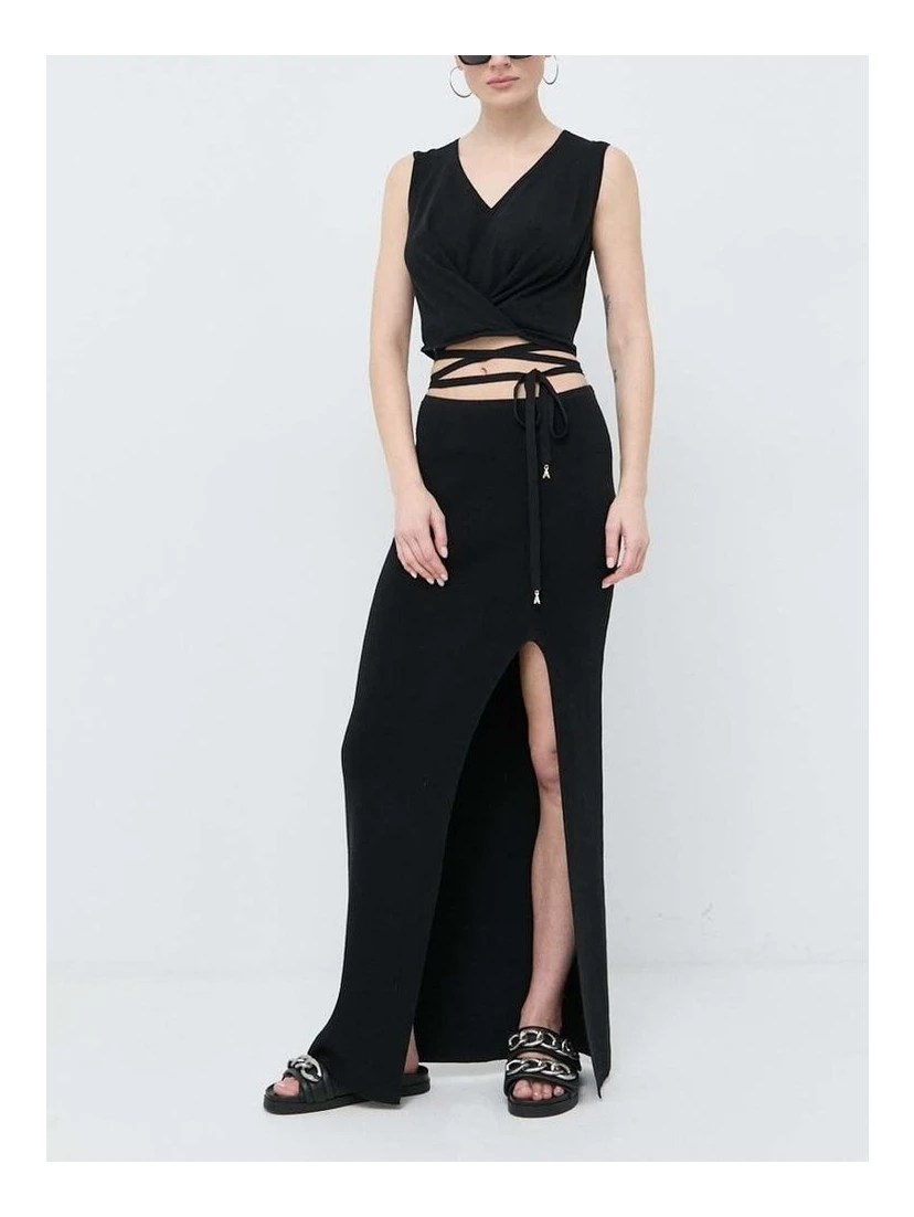 Black Cotton Casual Dress
