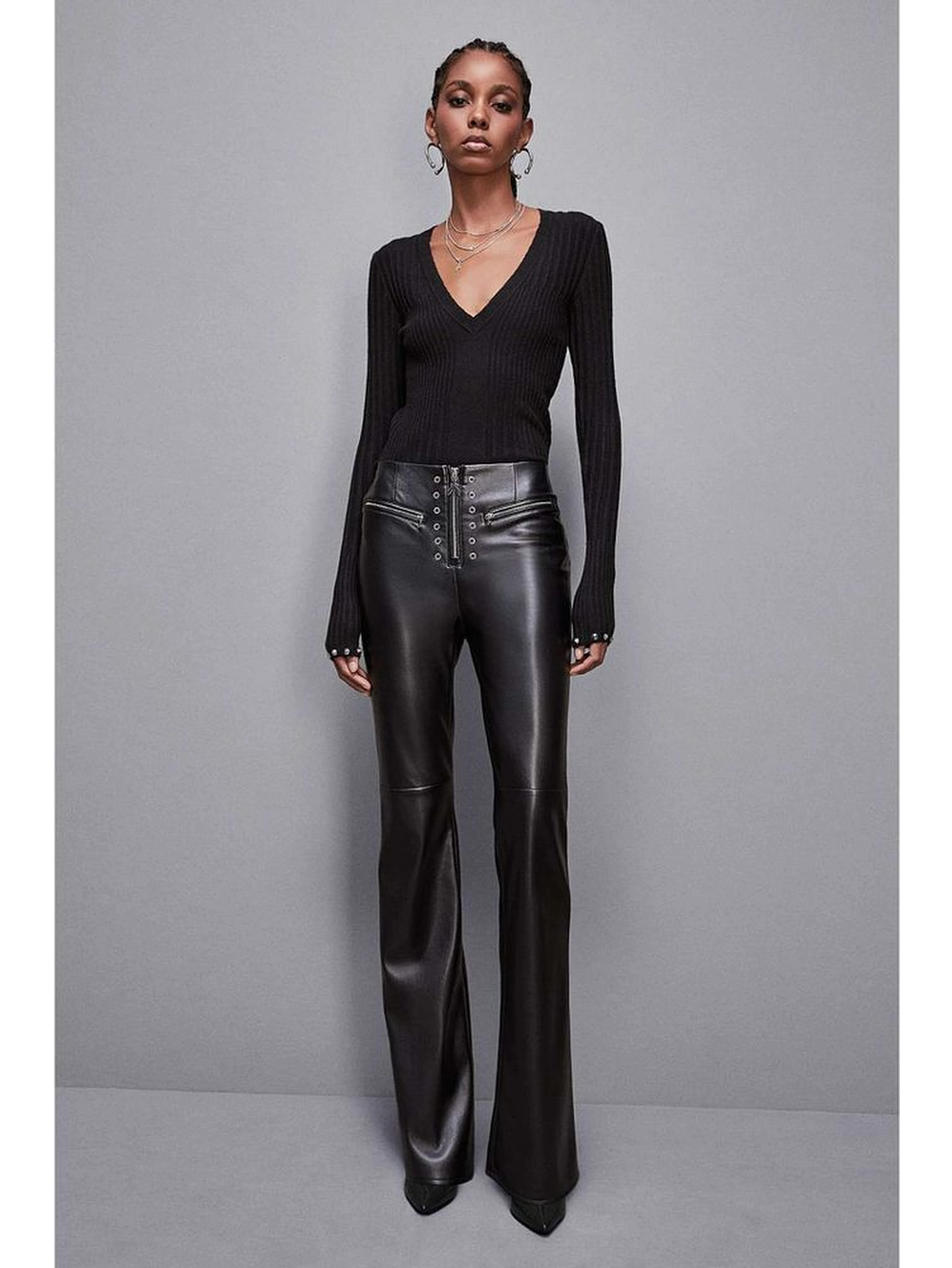 Black Leather Pants
