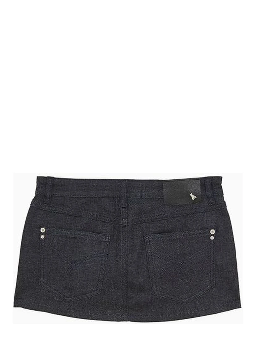 Navy Blue Denim Skirt