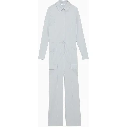 Gray Polyester Jumpsuit