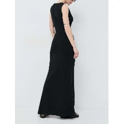 Black Cotton Casual Dress