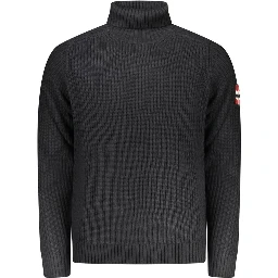 Blue Wool Men Sweater