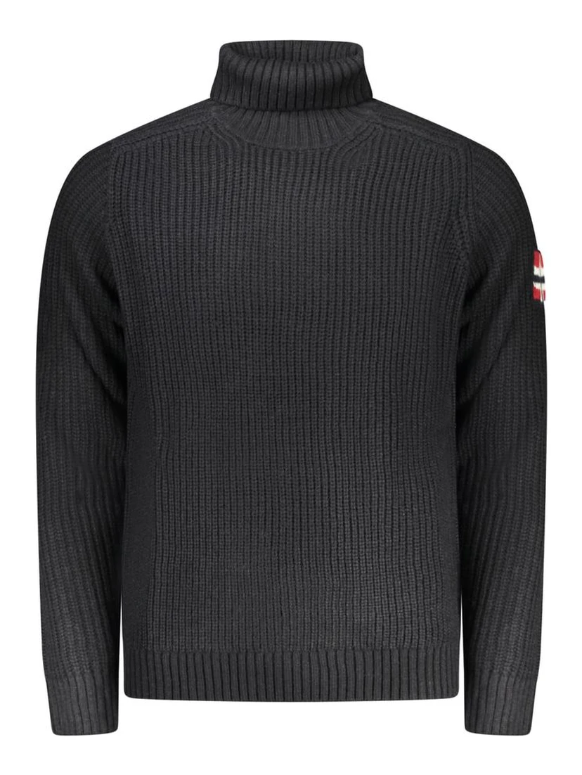Blue Wool Men Sweater