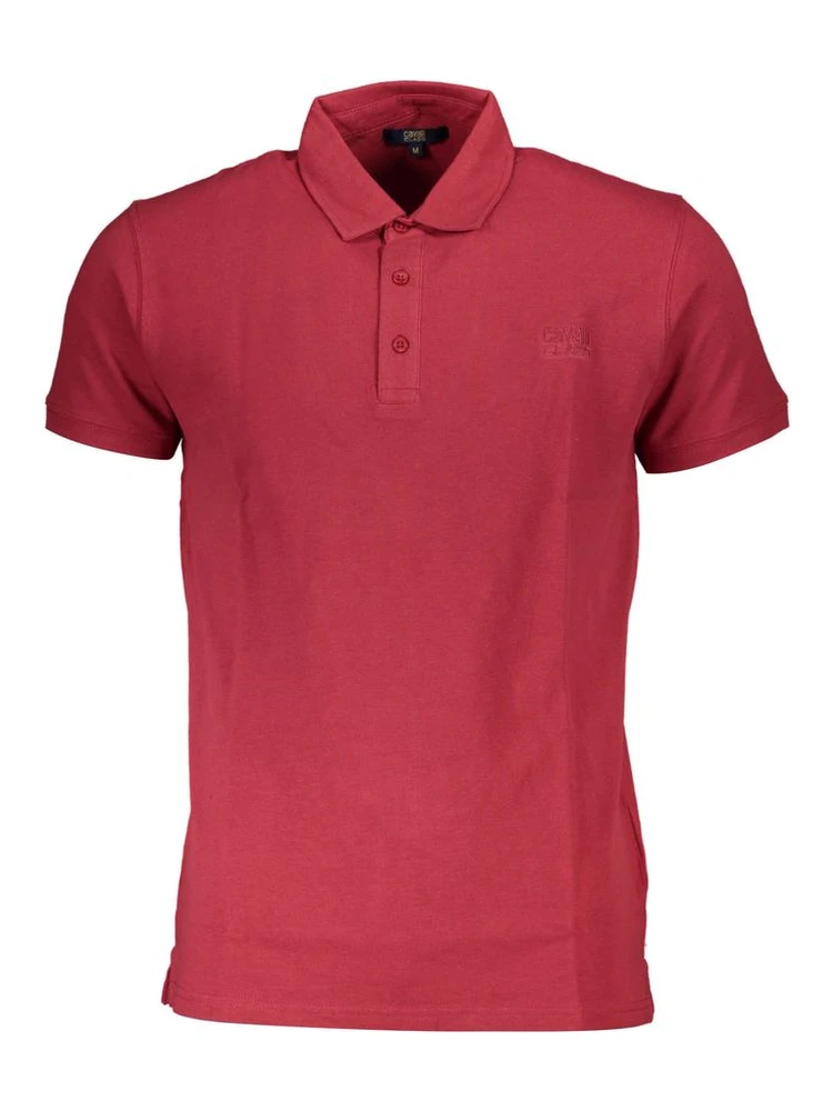 Red Cotton Men's Polo Shirt
