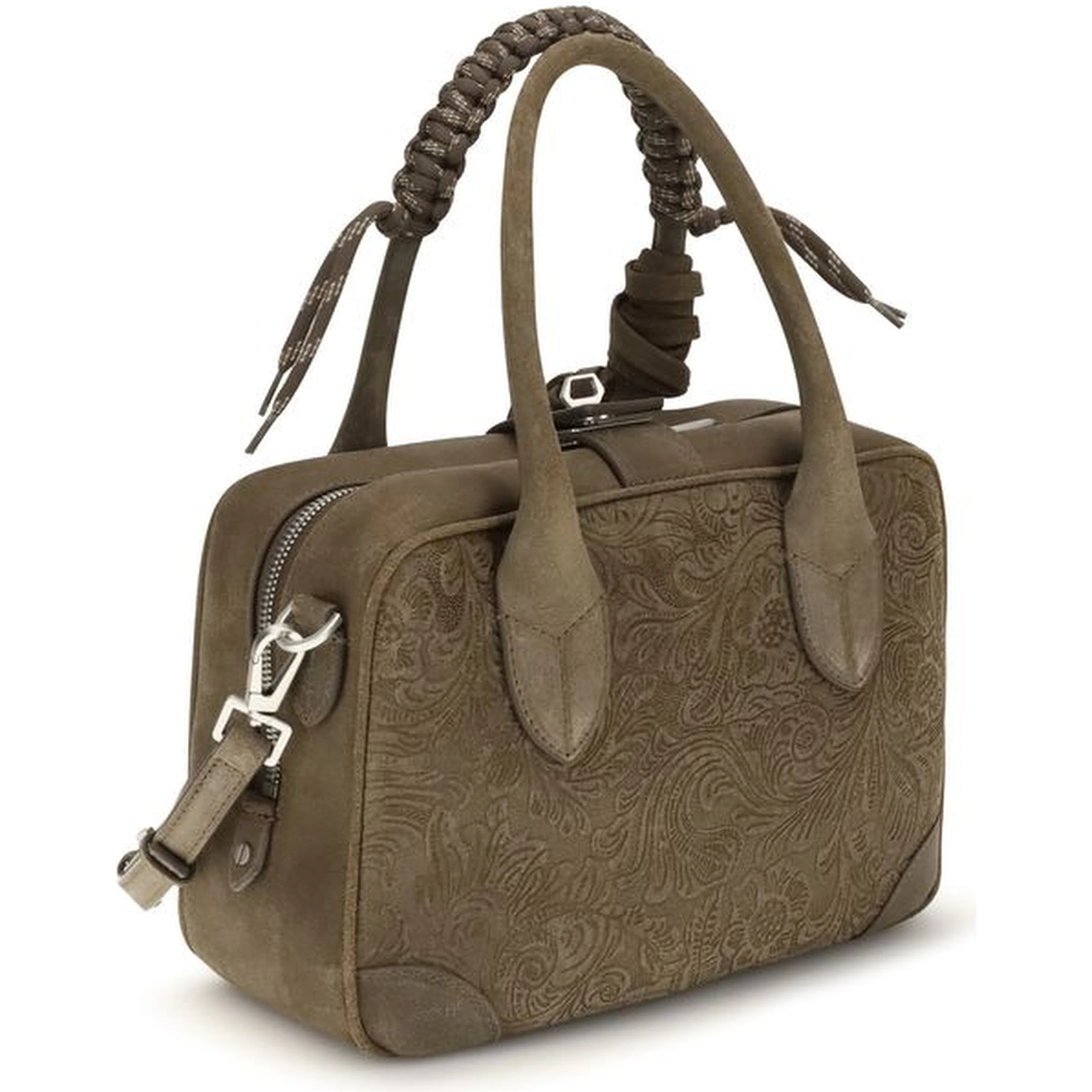 Brown Calf Leather Bos Taurus Handbag