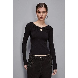 Black Viscose Sweatshirt