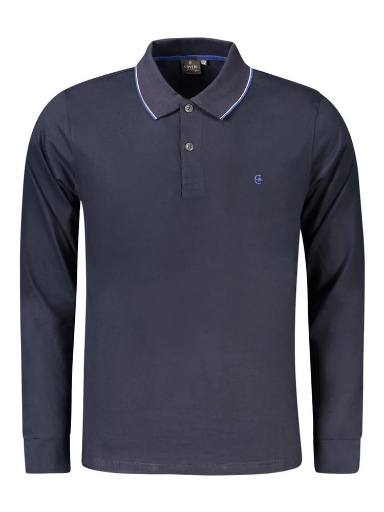 Blue Cotton Men's Polo