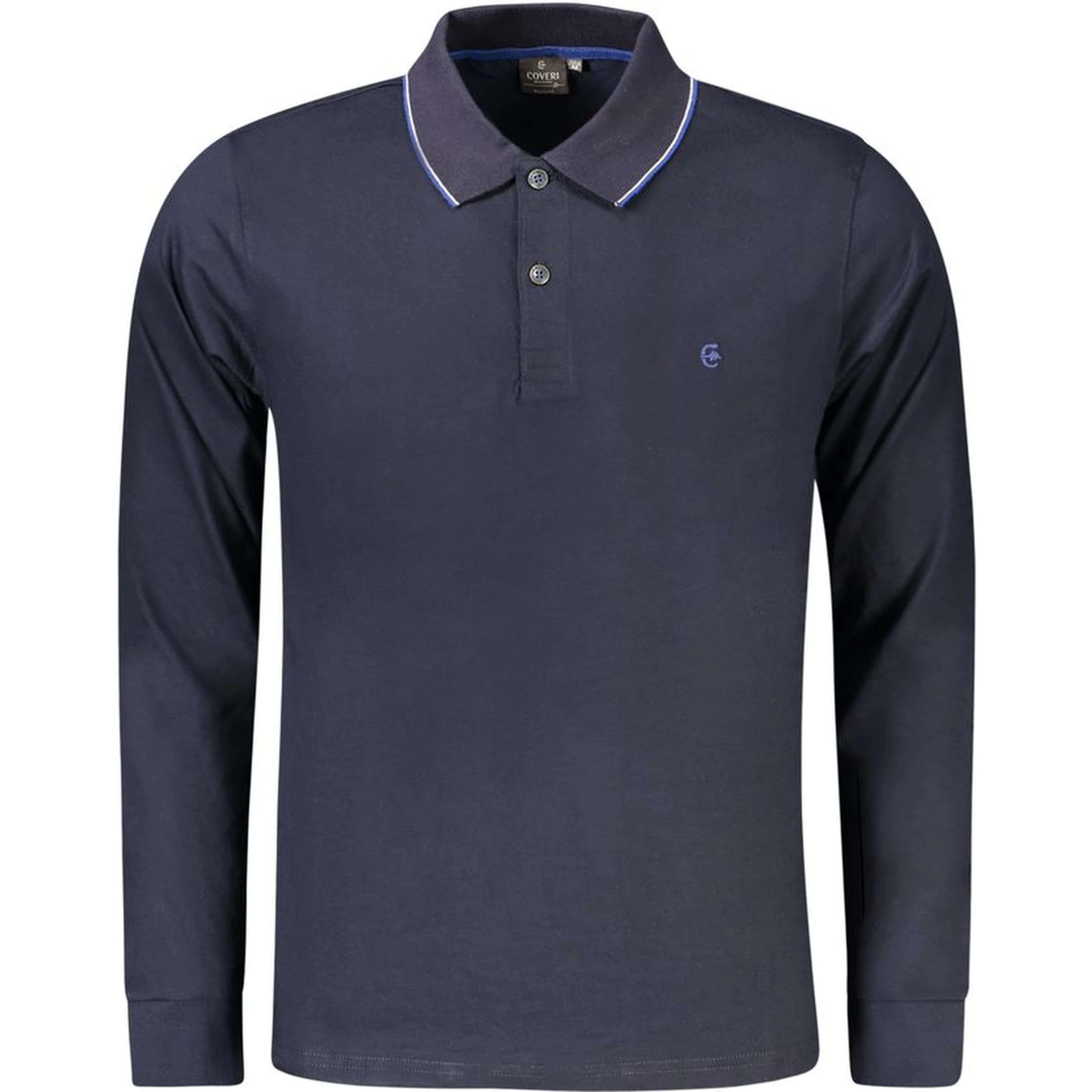 Blue Cotton Men's Polo