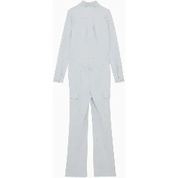 Gray Polyester Jumpsuit
