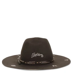 Brown Wool Oves Aries Fedora