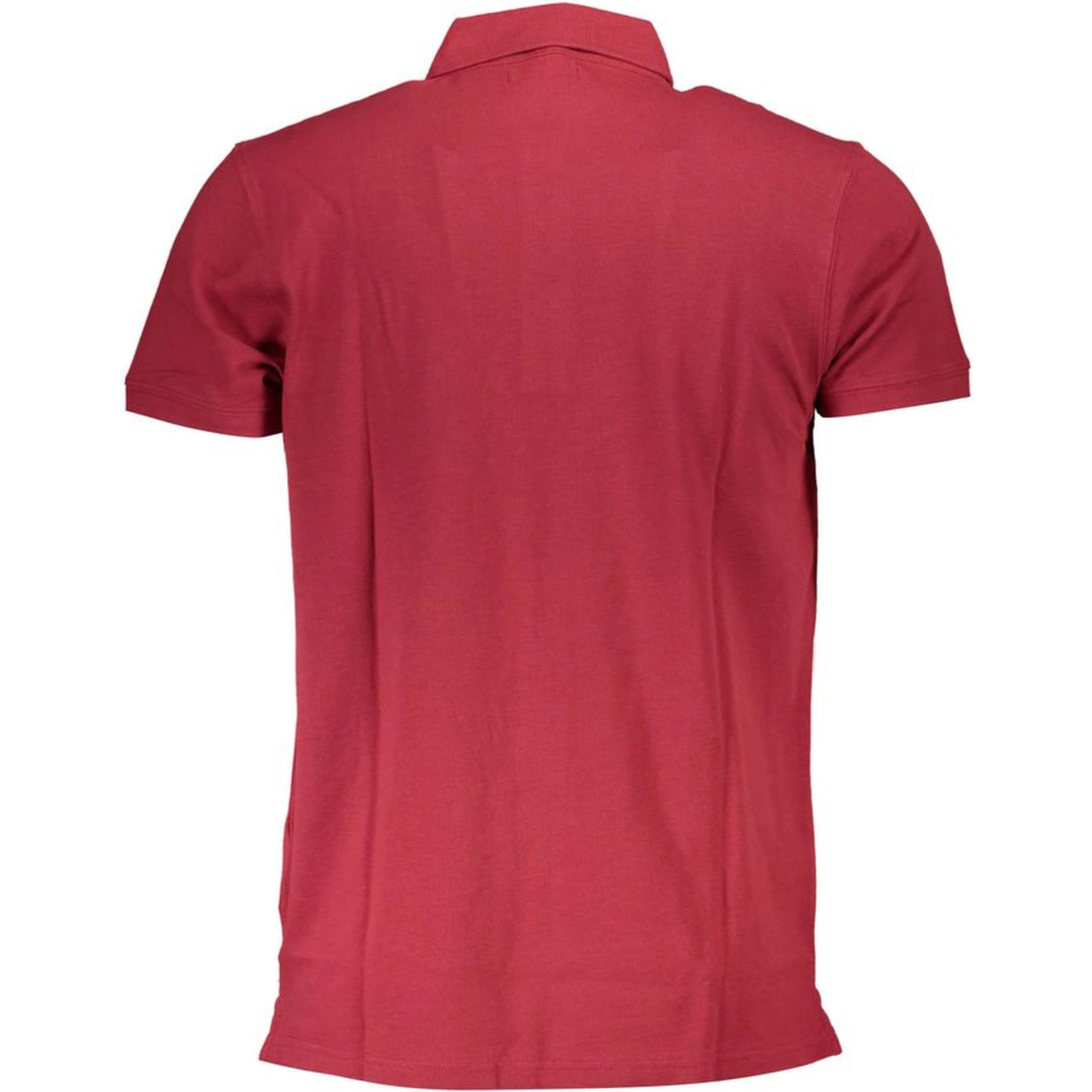 Red Cotton Men's Polo Shirt