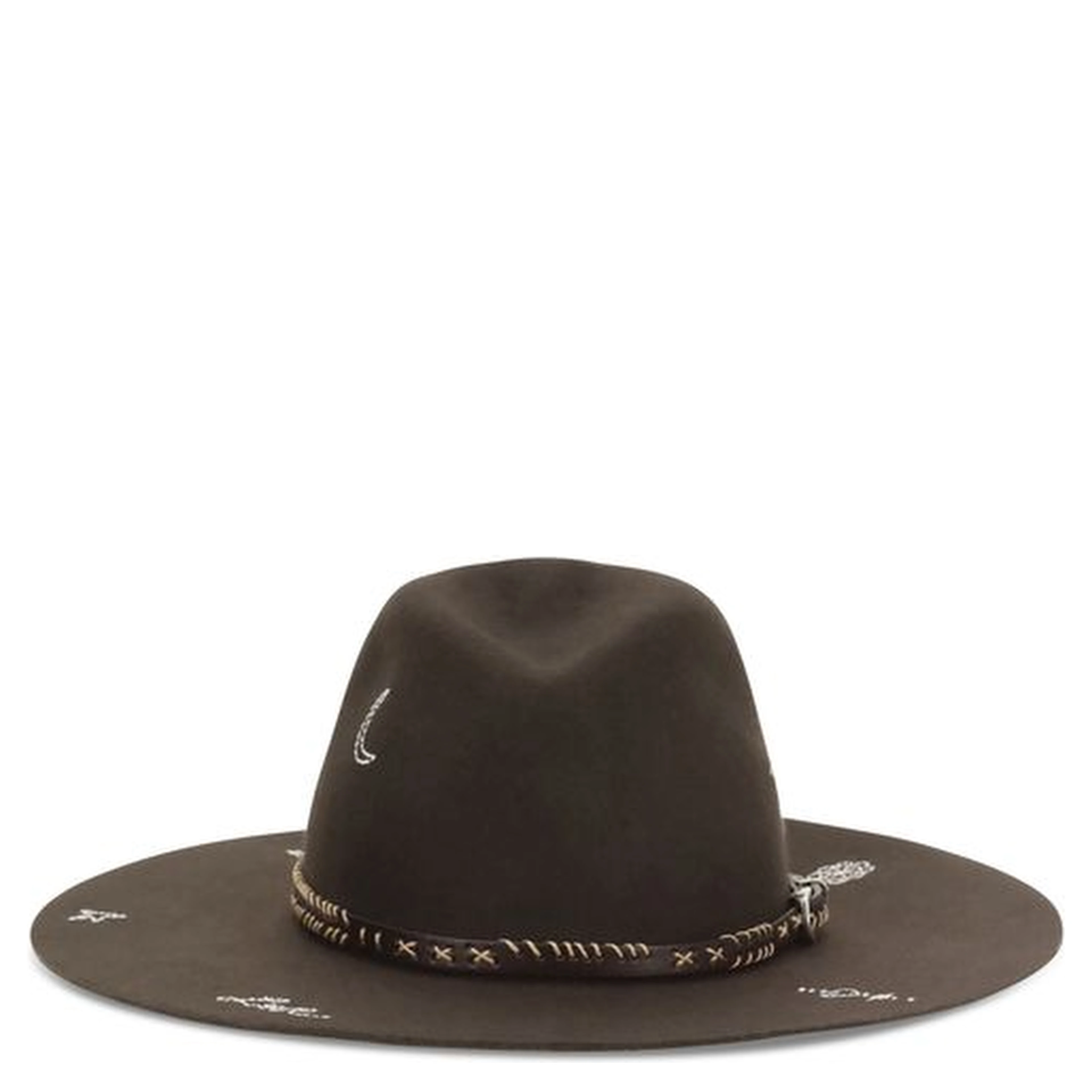 Brown Wool Oves Aries Fedora