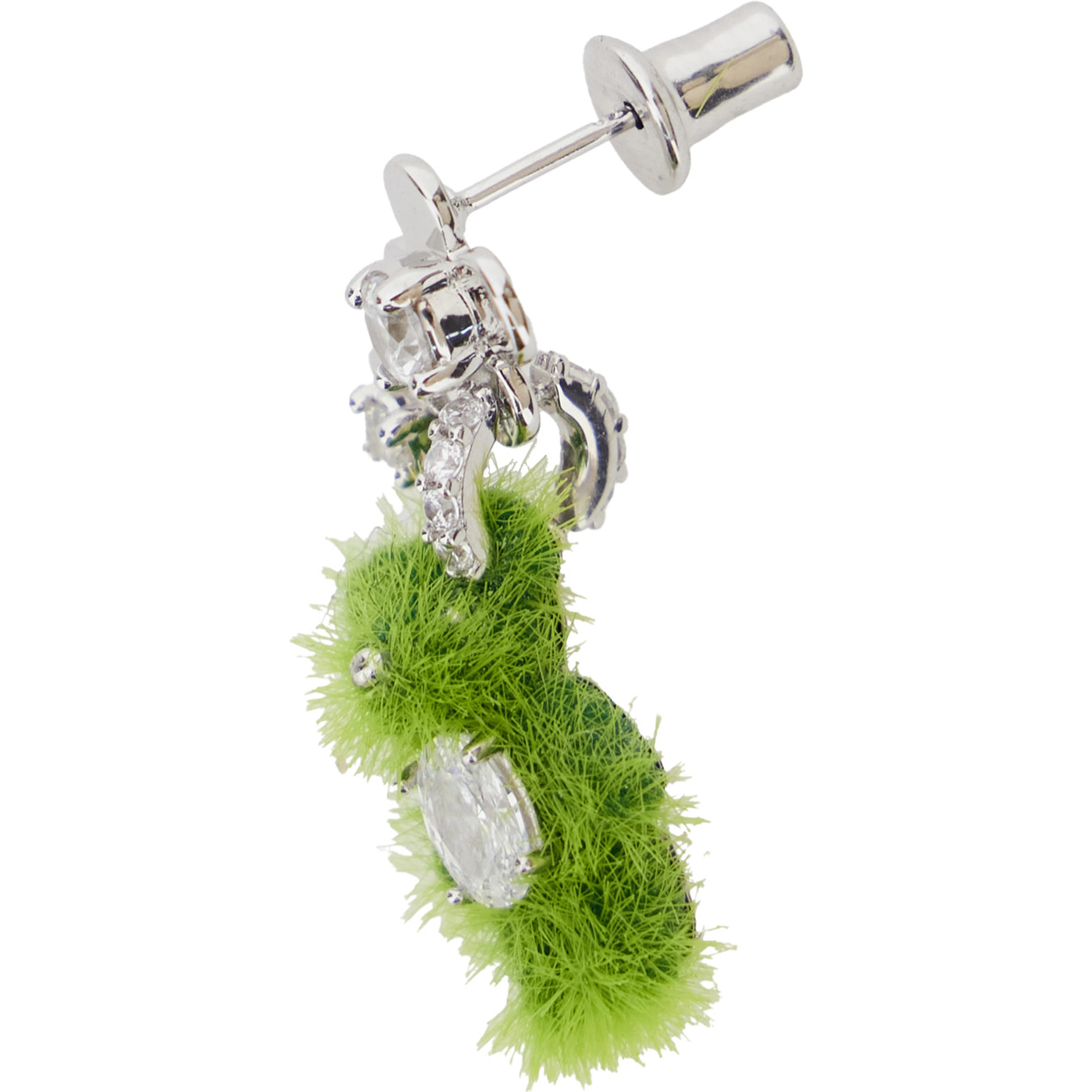 Grass Flower Bear Earring