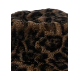 Brown Leopard Motif Womens Bucket Hat