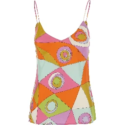 Top characterized by a lively and refined design in Tech Fabric multicolor for women