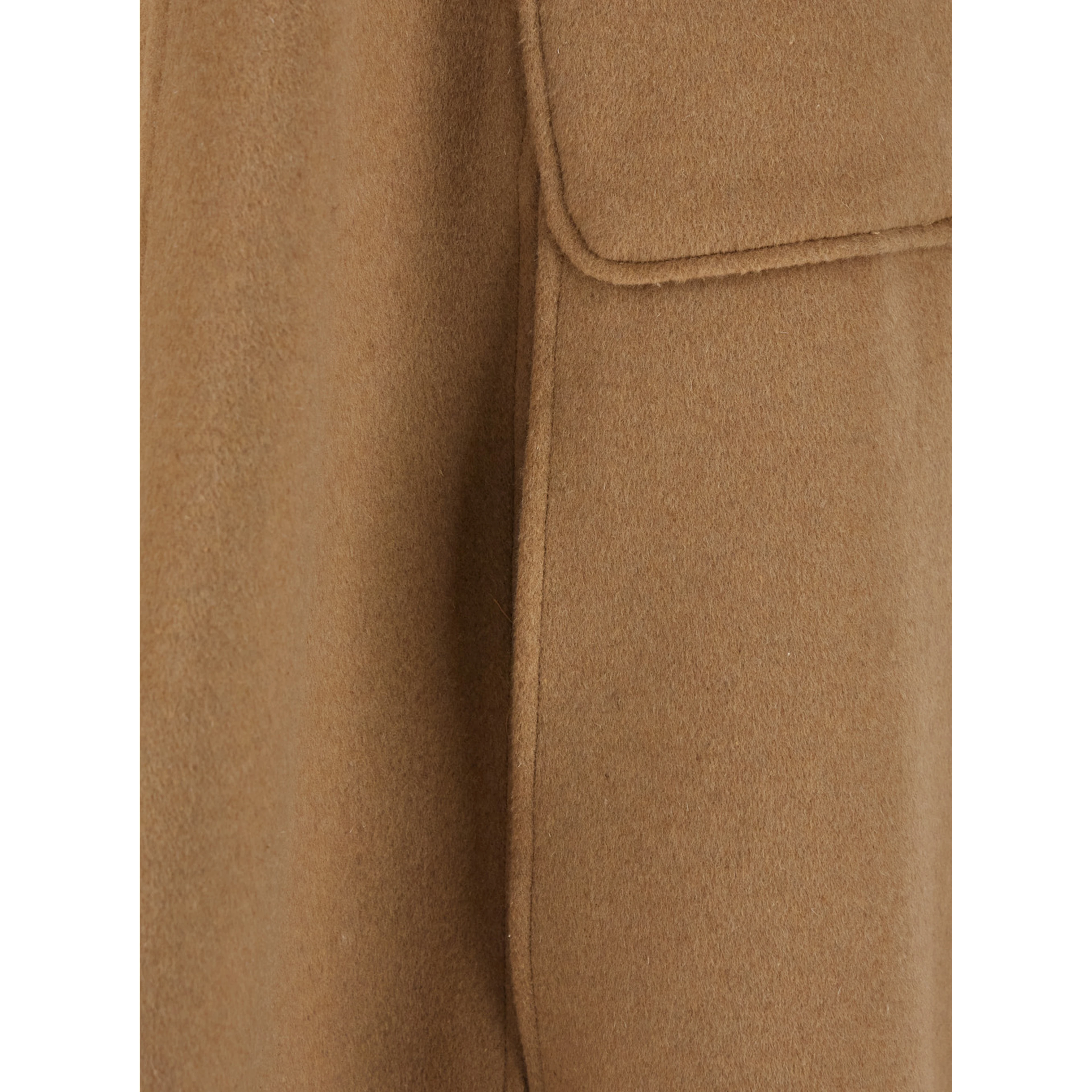 Short cape with elegant details in Tech Fabric beige for women