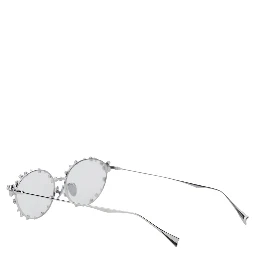 Sunglasses YVMIN with Silver Metal Floral Decorations for Women