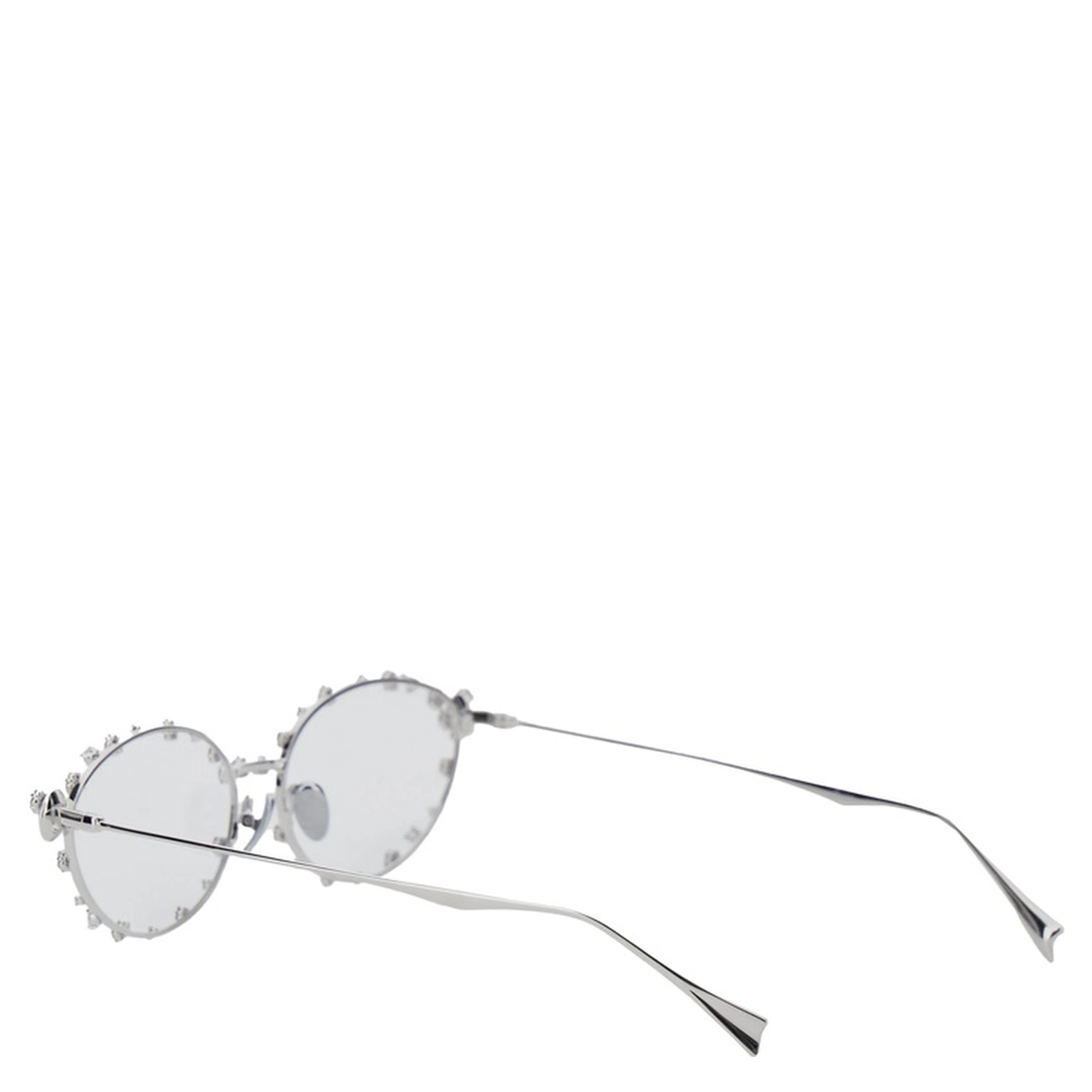 Sunglasses YVMIN with Silver Metal Floral Decorations for Women
