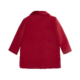 Red Coat with Peter Pan collar in fabric baby