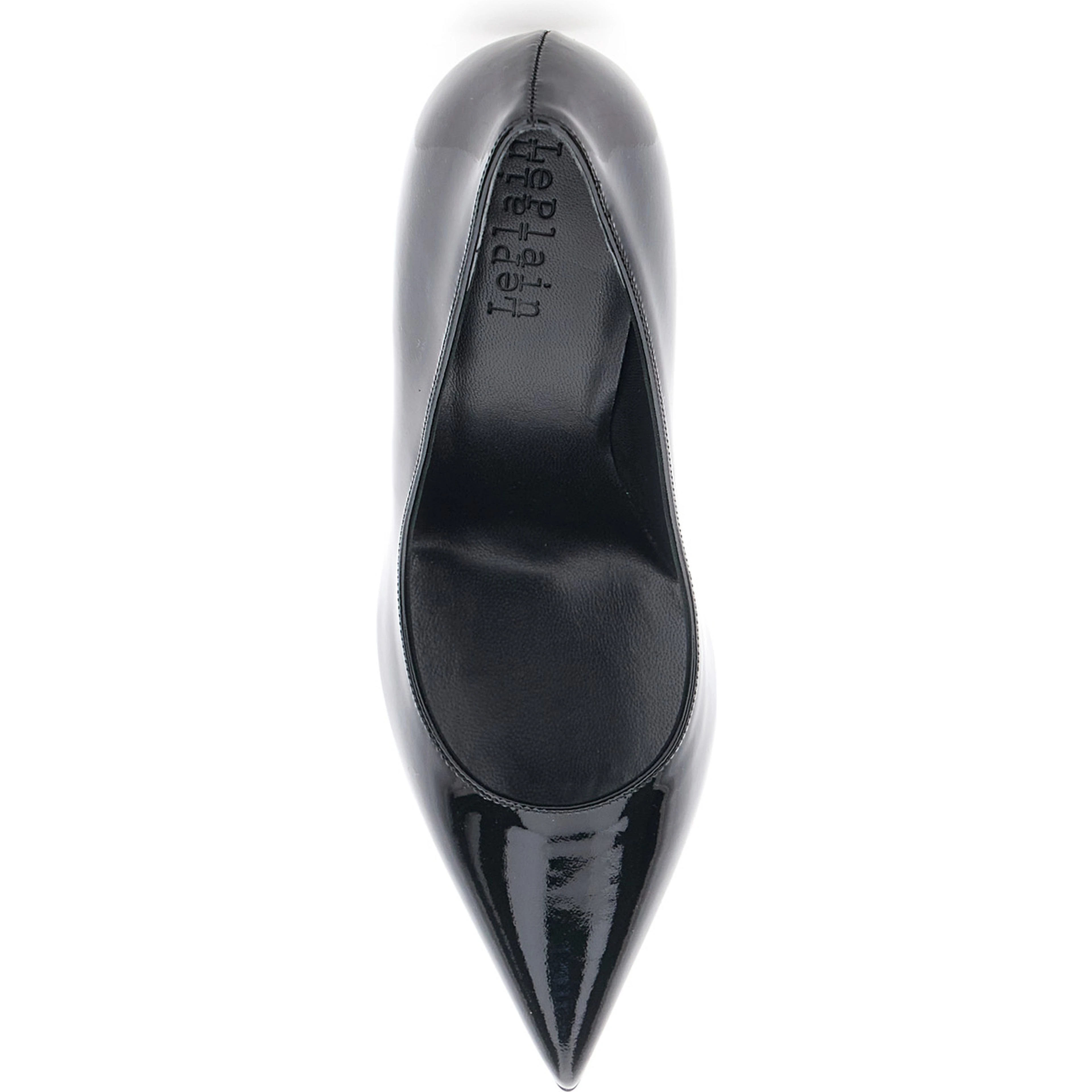 Pointed Toe High Heel Patent Leather Black Women