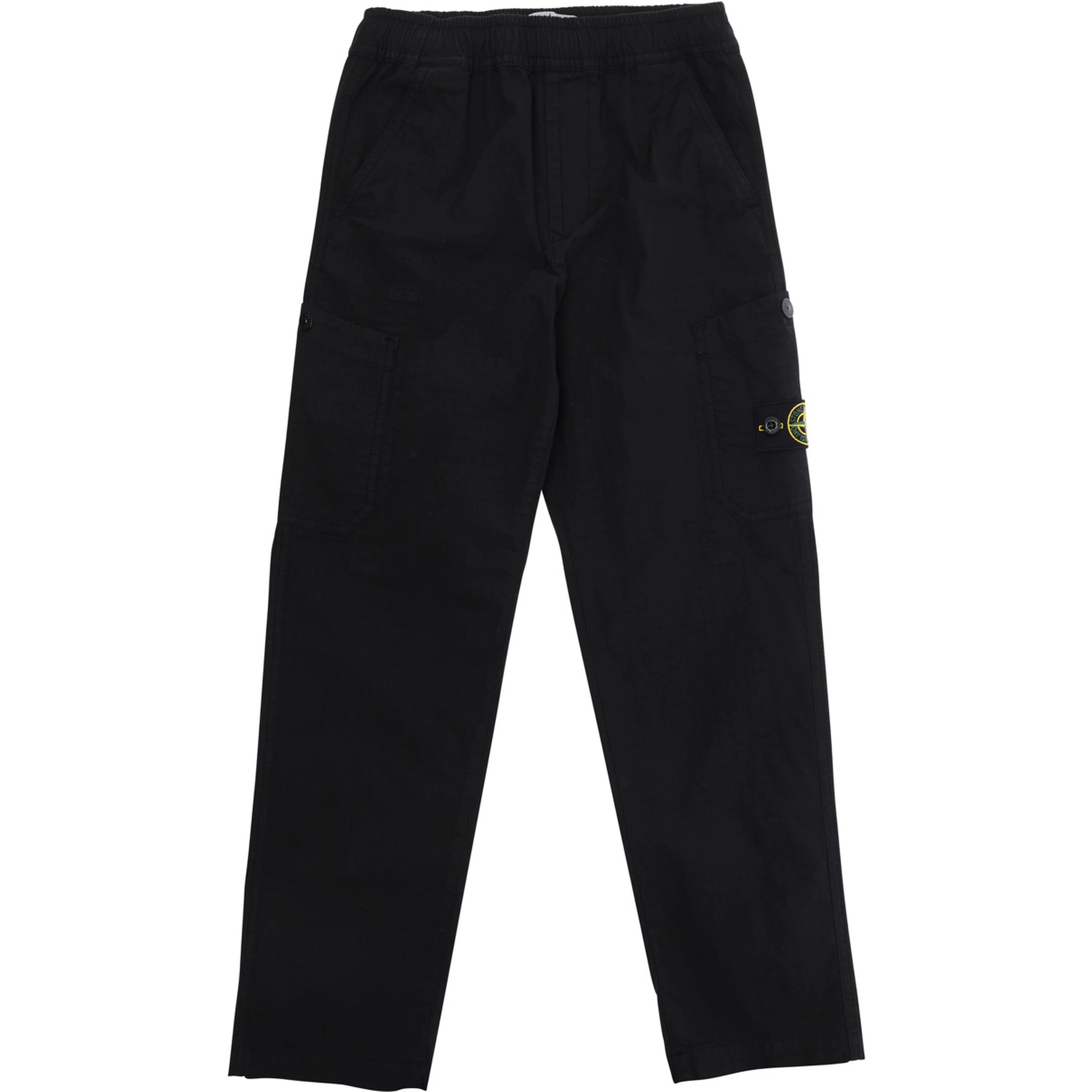 Black Pants L1S163100002S0063V0029 with Logo on the Back in Cotton for Men