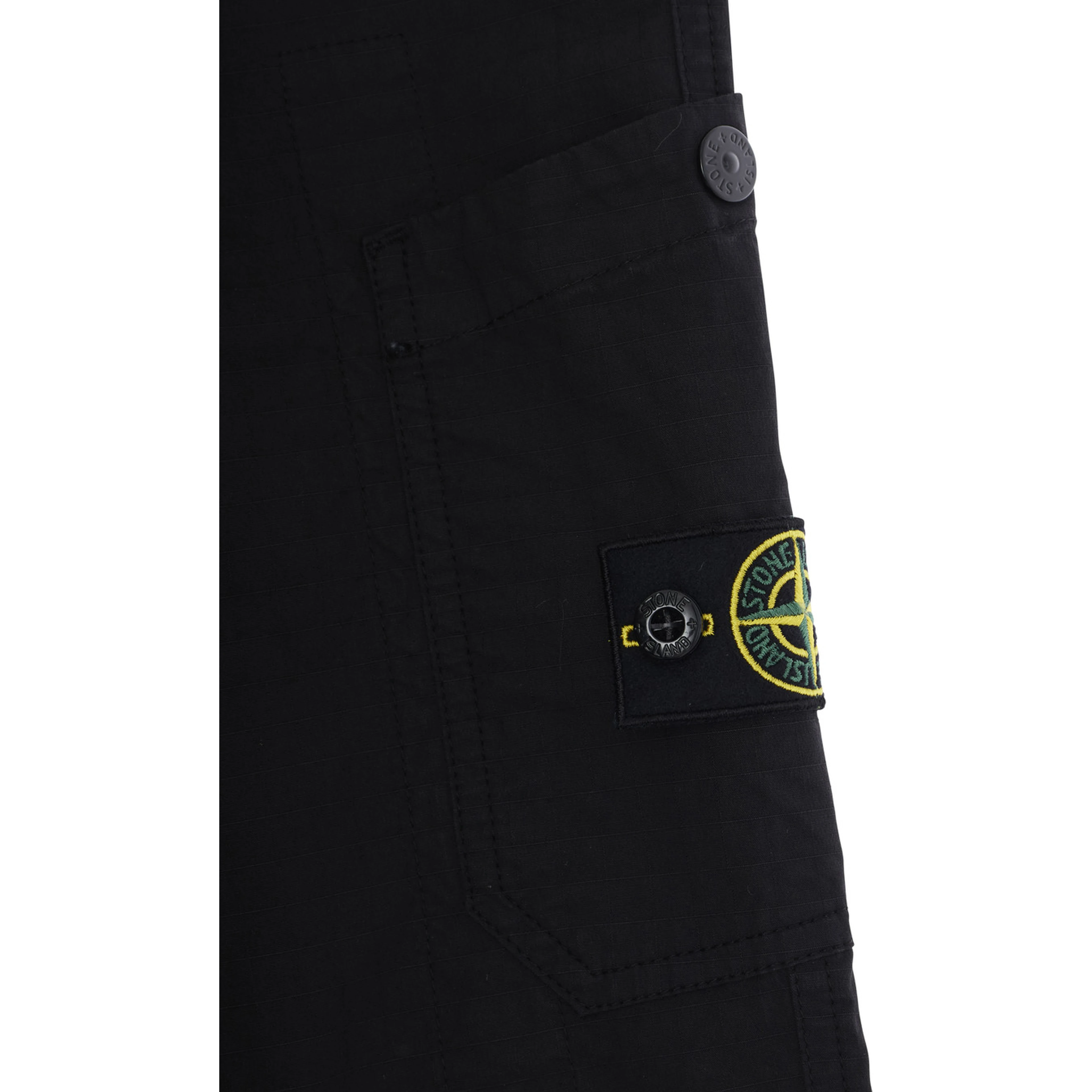 Black Pants L1S163100002S0063V0029 with Logo on the Back in Cotton for Men