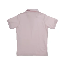 Polo L1S162200002S0018V0080 Pink with Classic Collar and Logo Patch on the Front in Stretch Cotton for Kids
