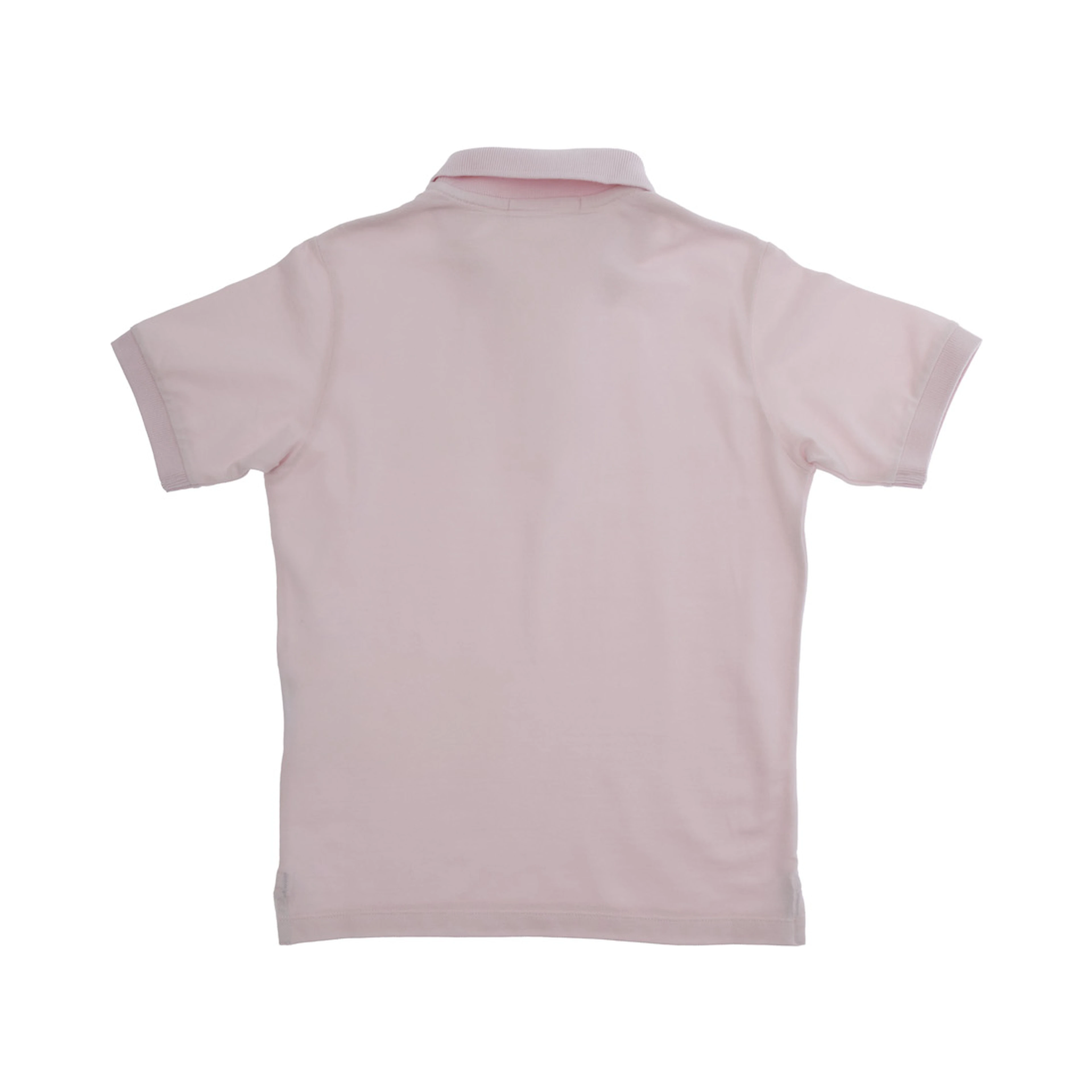 Polo L1S162200002S0018V0080 Pink with Classic Collar and Logo Patch on the Front in Stretch Cotton for Kids