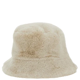 White Ecoleather Fisherman Hat for Women