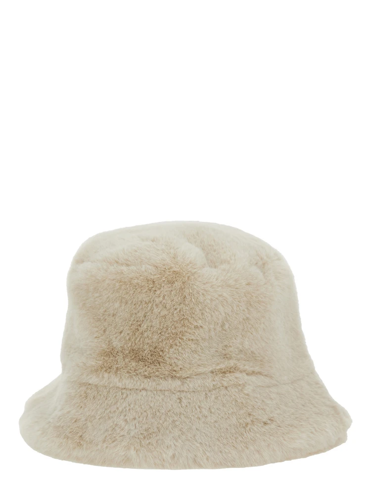 White Ecoleather Fisherman Hat for Women