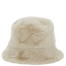 White Ecoleather Fisherman Hat for Women