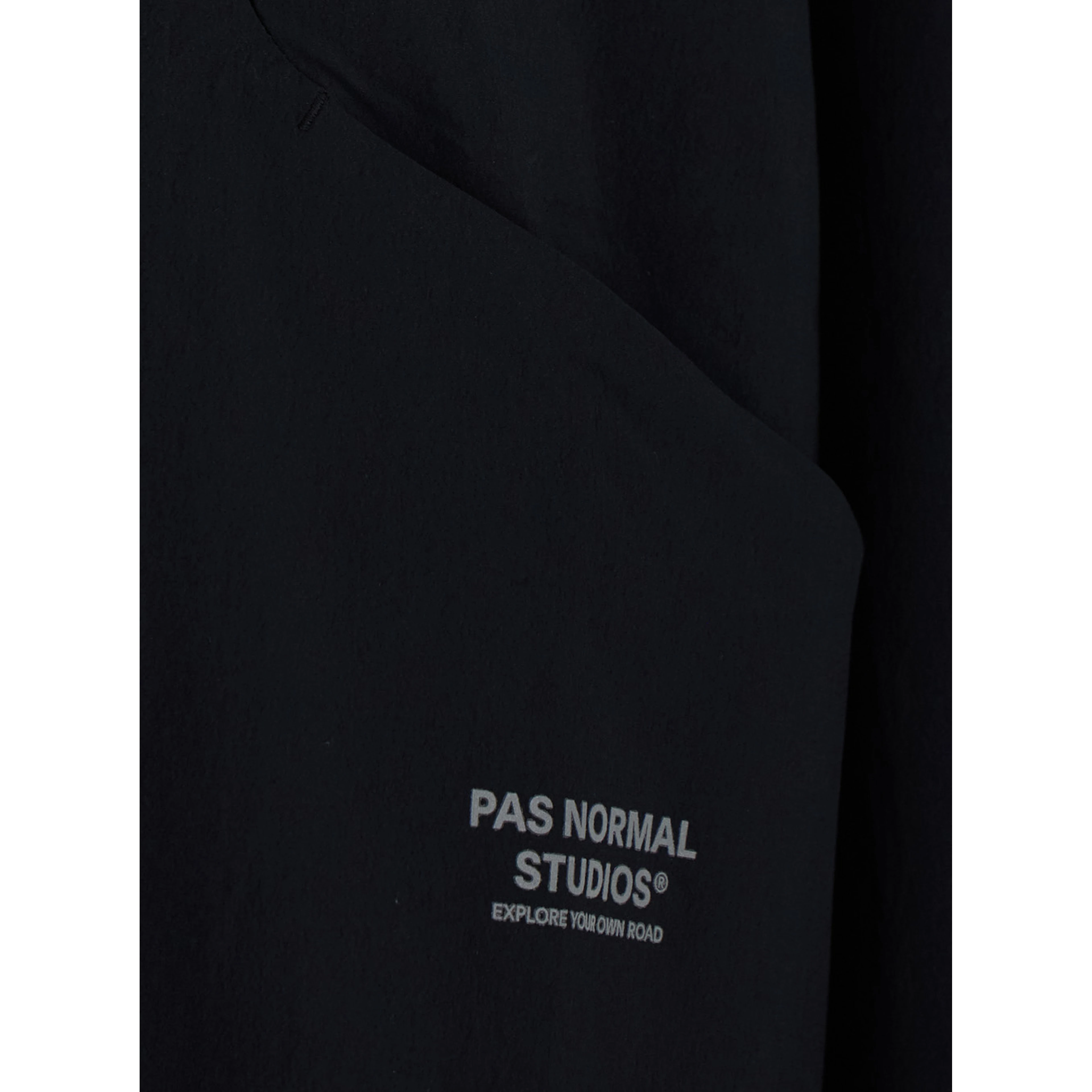 Black  shirt with Classic Collar and Logo lettering on the front in stretch Tech Fabric for men