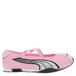 H Street Pink Ballet shoes with Logo on the Front and Side and Mesh Inserts in Tech Fabric for Women