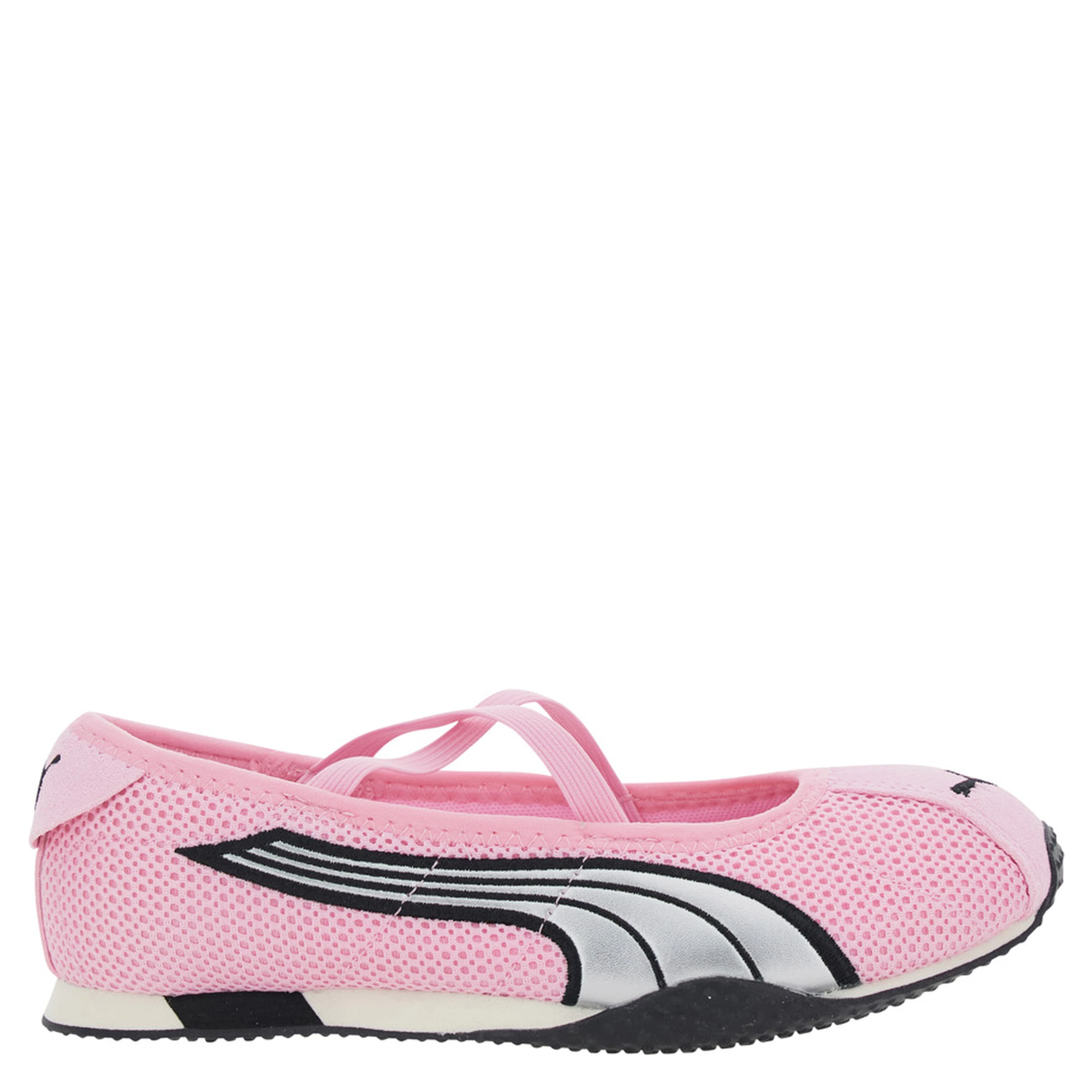 H Street Pink Ballet shoes with Logo on the Front and Side and Mesh Inserts in Tech Fabric for Women