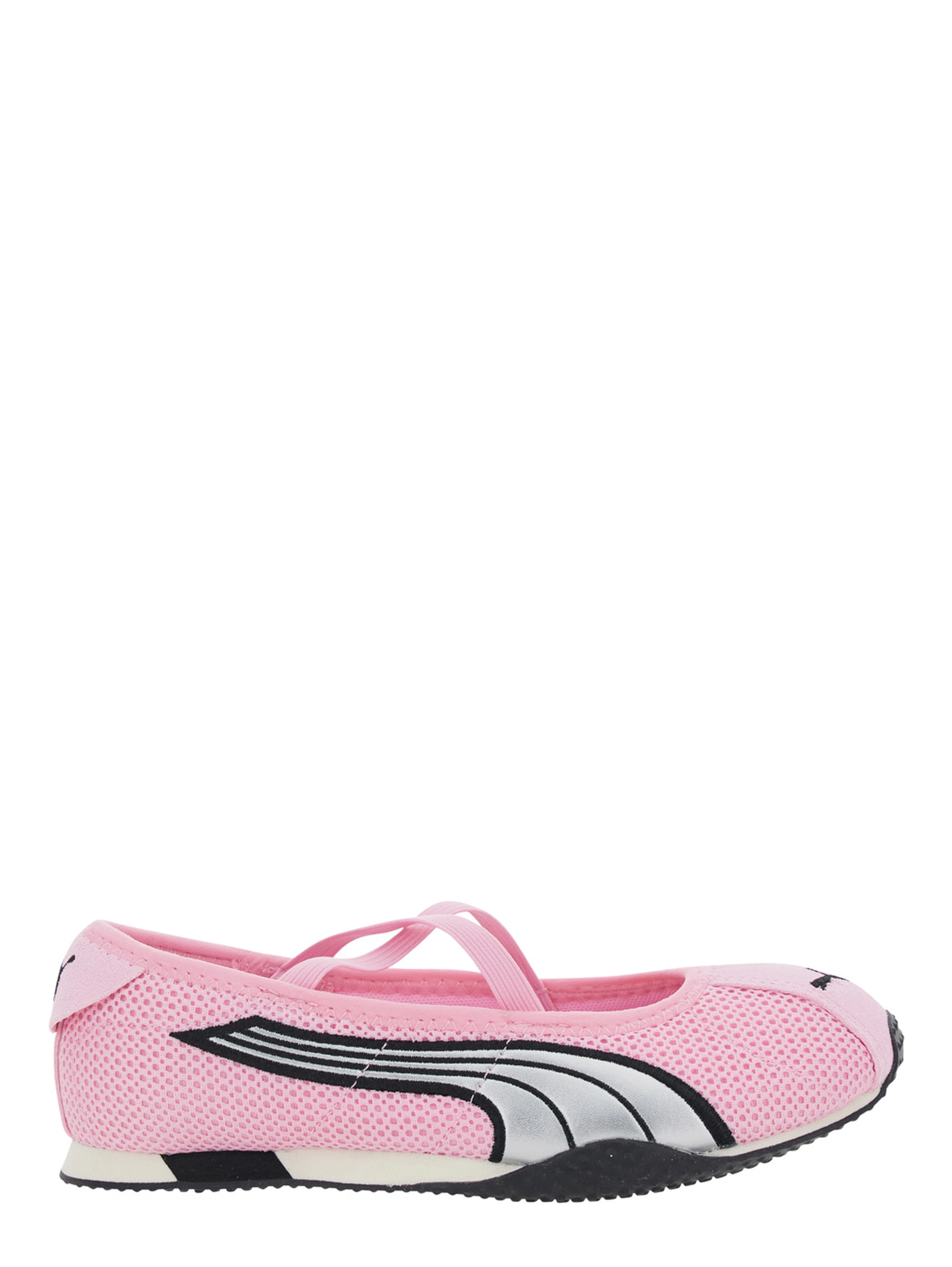 H Street Pink Ballet shoes with Logo on the Front and Side and Mesh Inserts in Tech Fabric for Women