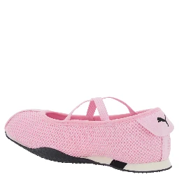 H Street Pink Ballet shoes with Logo on the Front and Side and Mesh Inserts in Tech Fabric for Women