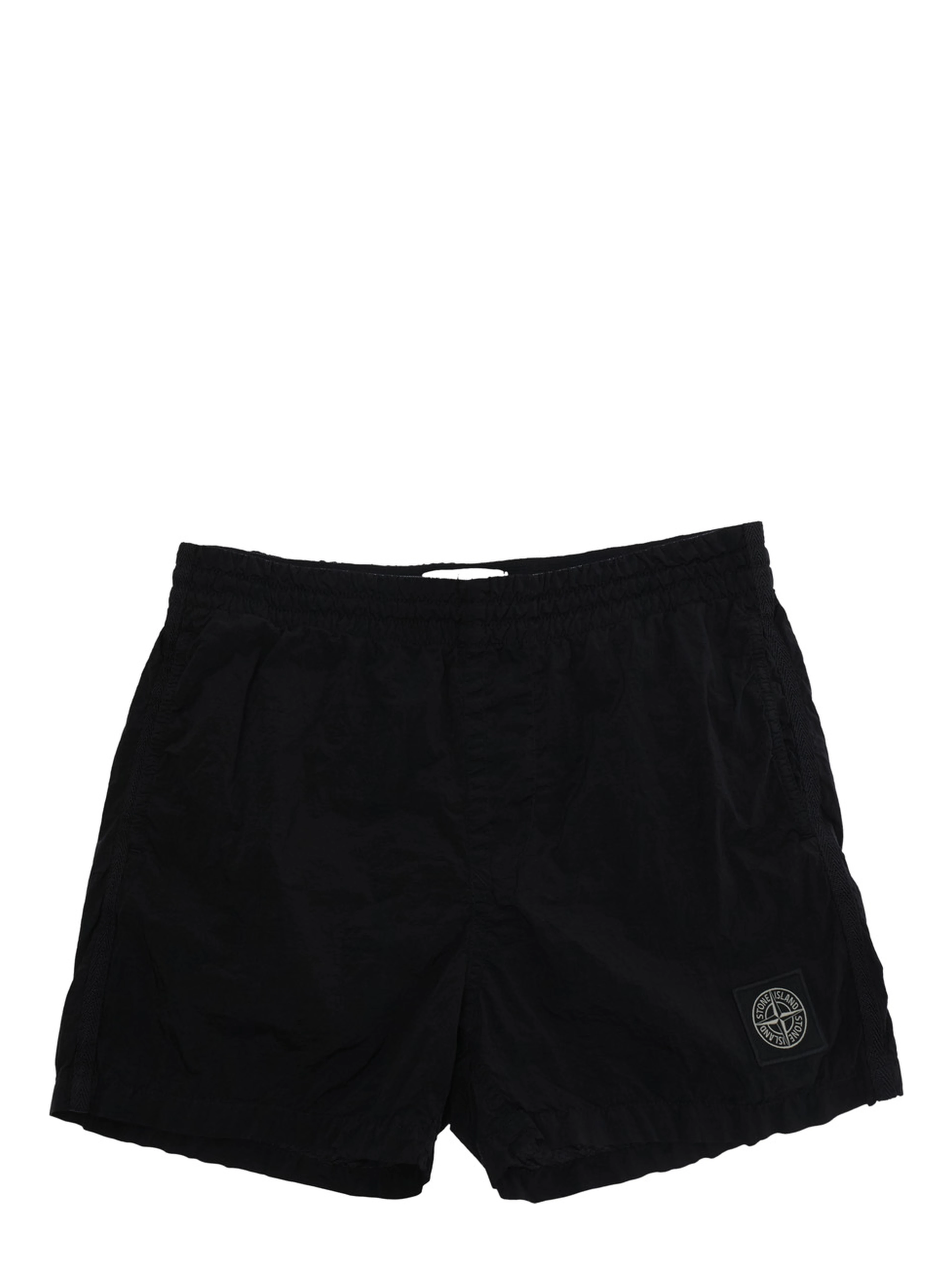 Black Shorts L1S16B100002S0043V0029 with Welt Pocket and Logo on the Back in Polyamide Kids