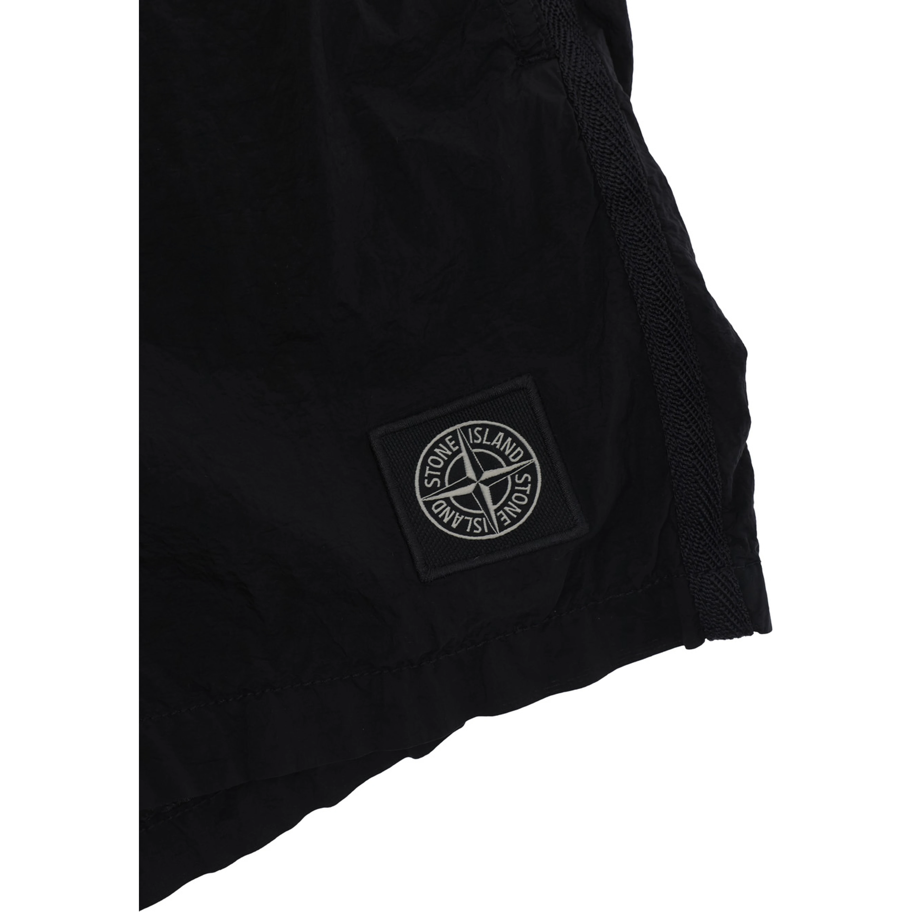 Black Shorts L1S16B100002S0043V0029 with Welt Pocket and Logo on the Back in Polyamide Kids