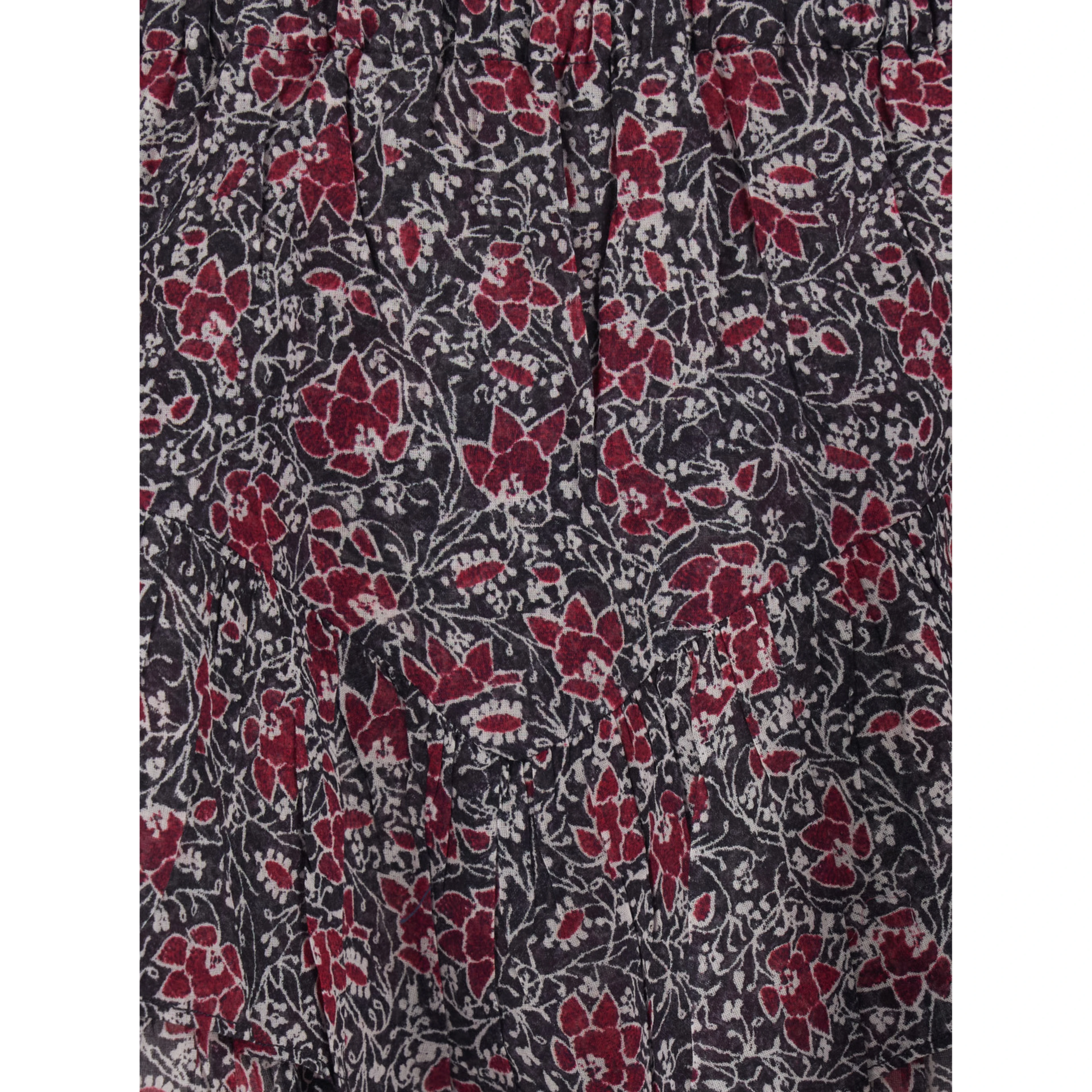 Jocadia Violet Shorts with Elastic Waist and All-Over Floral Motif in Cotton Woman