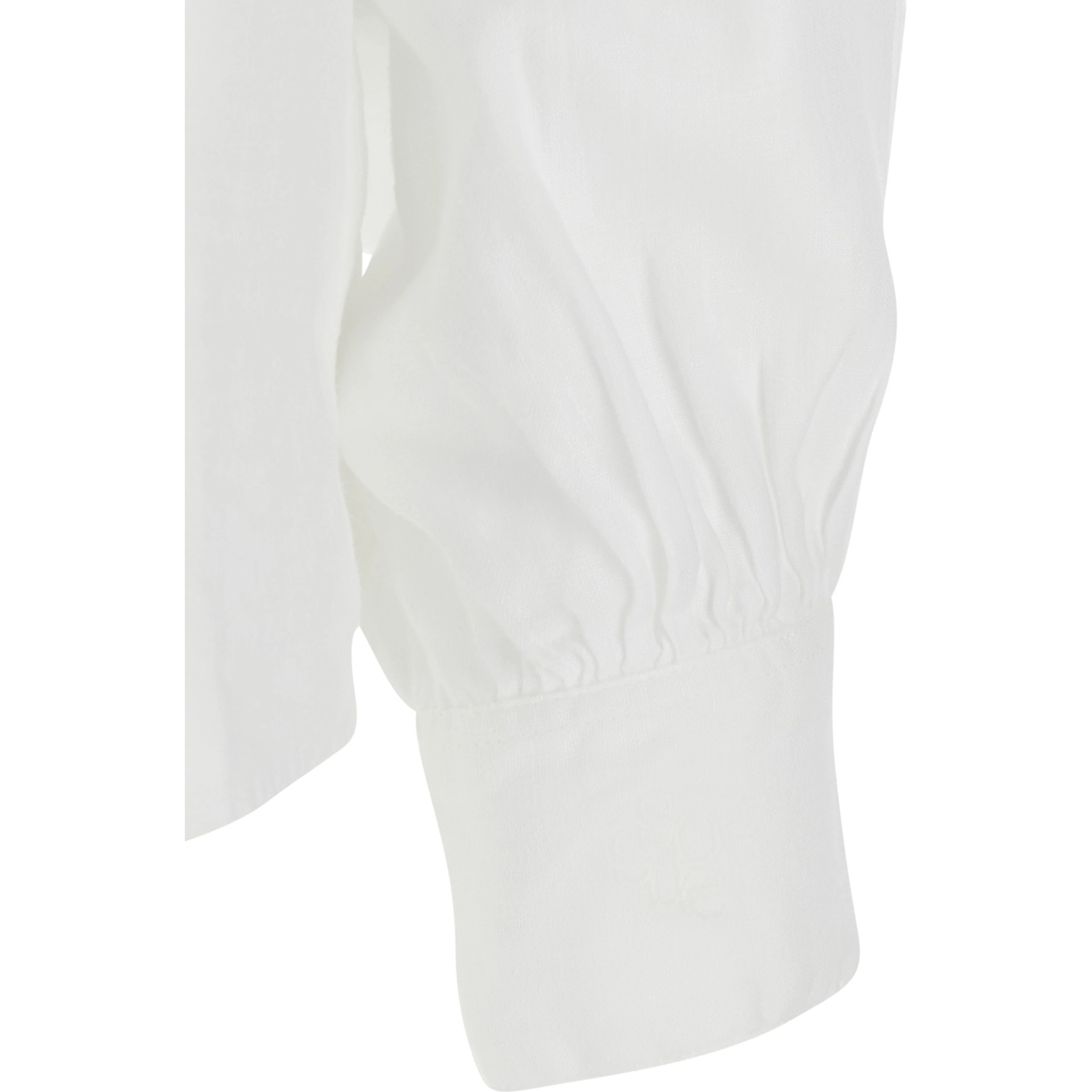 Antonia White shirt with classic collar in linen for women