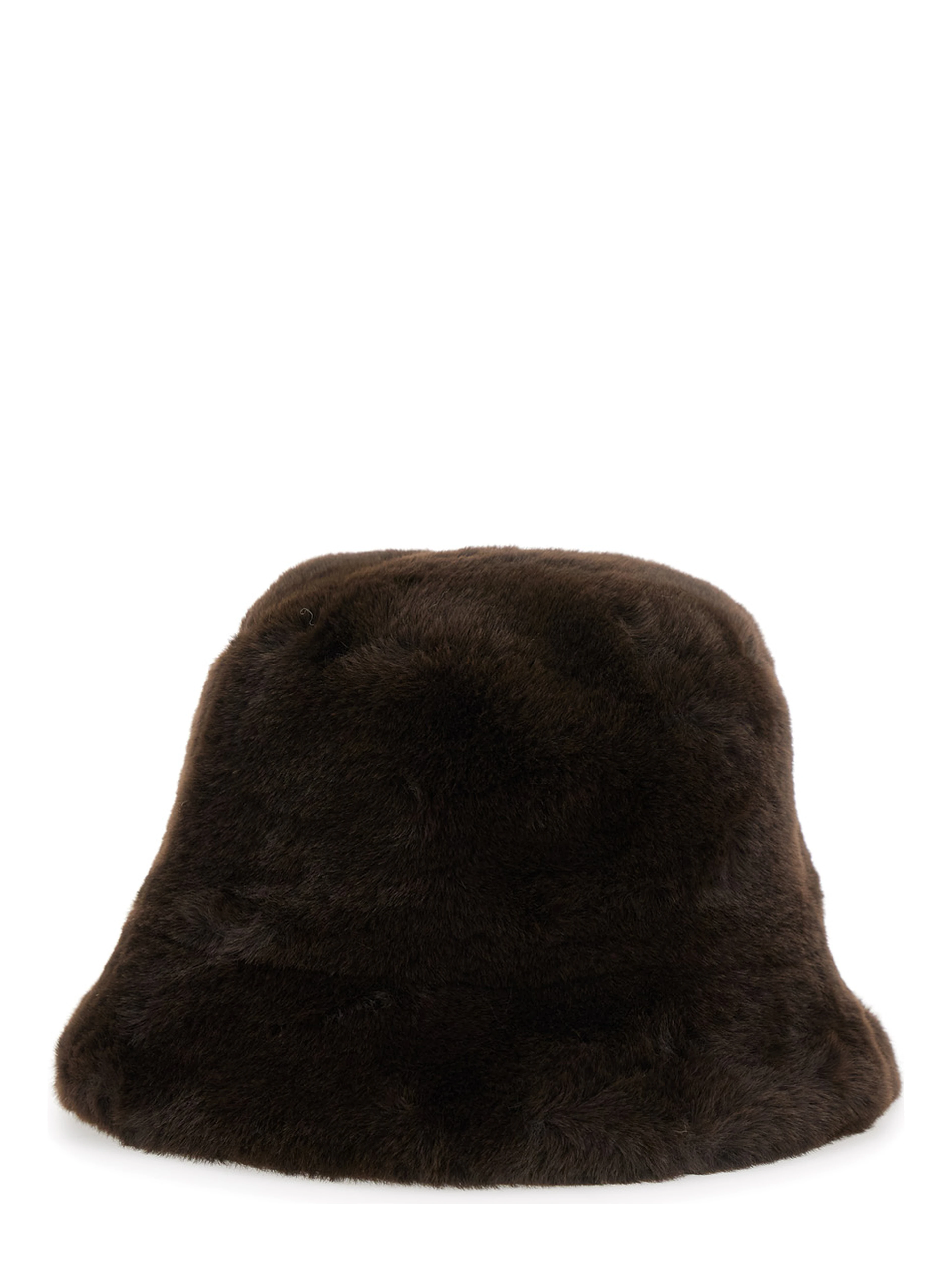 Brown Ecoleather Wide Brim Amara Fisherman Hat for Women
