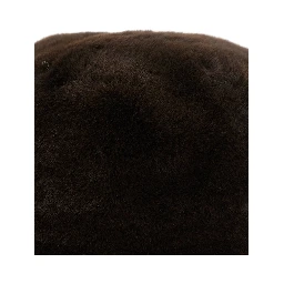 Brown Ecoleather Wide Brim Amara Fisherman Hat for Women
