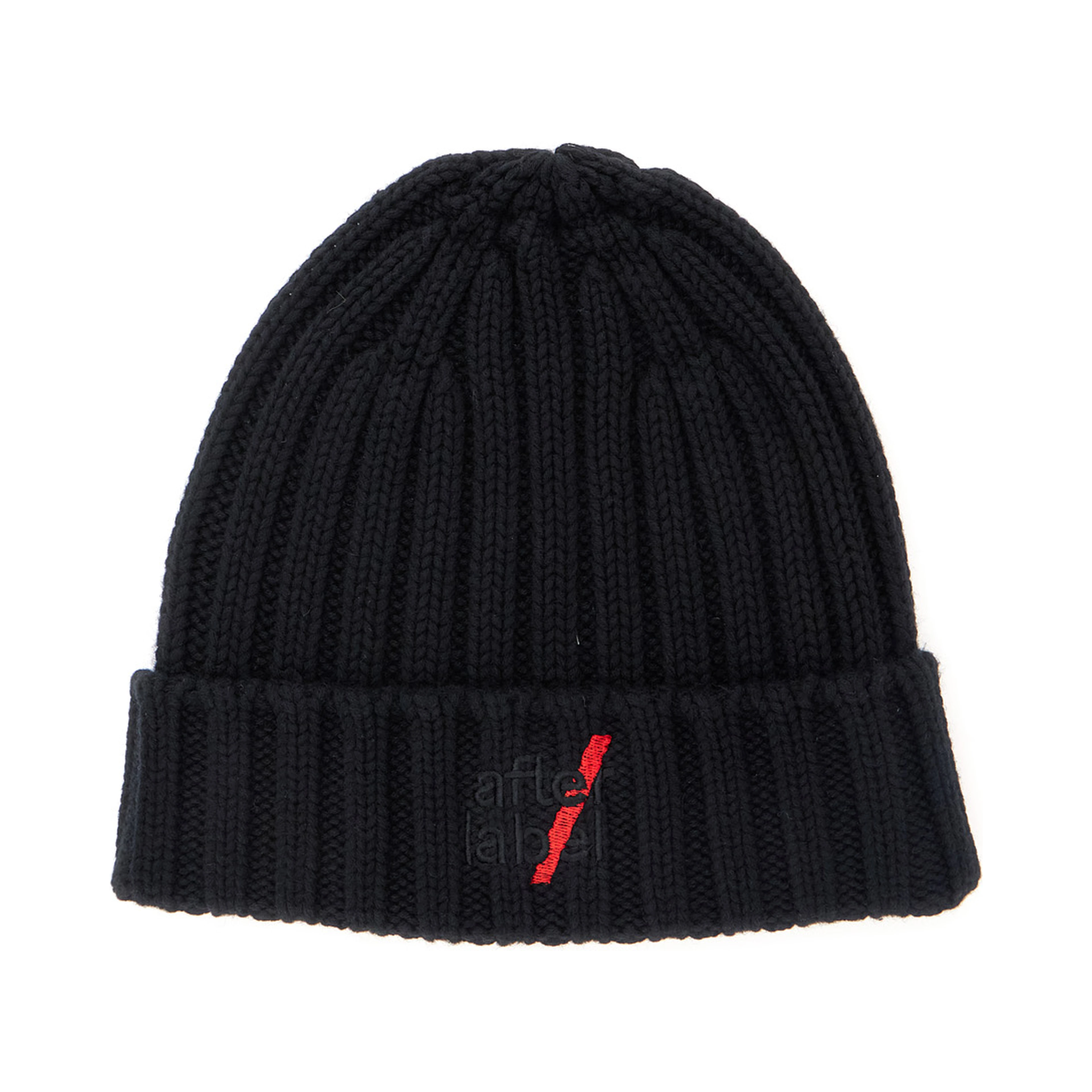 KIRUNA hat in black cotton, wool and cashmere unisex
