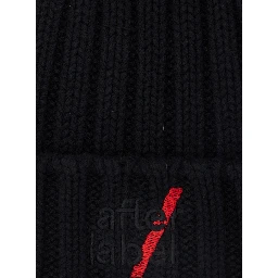 KIRUNA hat in black cotton, wool and cashmere unisex
